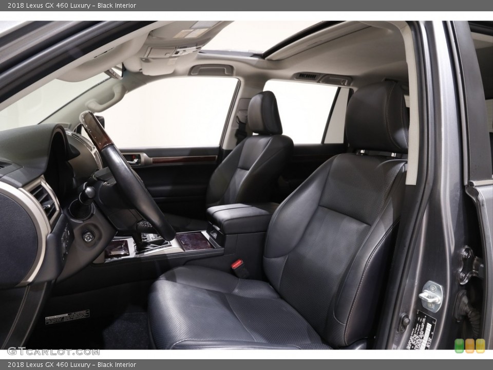Black Interior Front Seat for the 2018 Lexus GX 460 Luxury #141881291