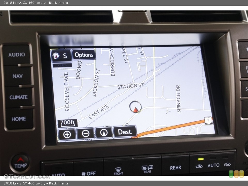 Black Interior Navigation for the 2018 Lexus GX 460 Luxury #141881456