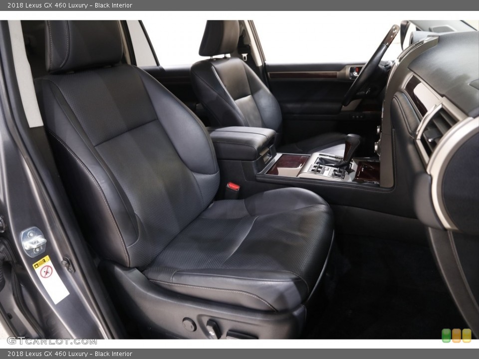 Black Interior Front Seat for the 2018 Lexus GX 460 Luxury #141881568