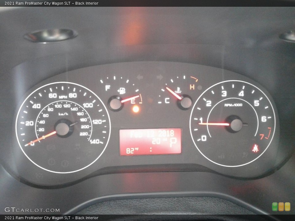 Black Interior Gauges for the 2021 Ram ProMaster City Wagon SLT #141884499