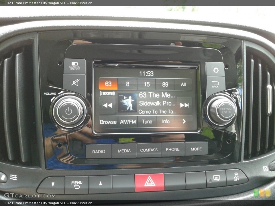 Black Interior Controls for the 2021 Ram ProMaster City Wagon SLT #141884526