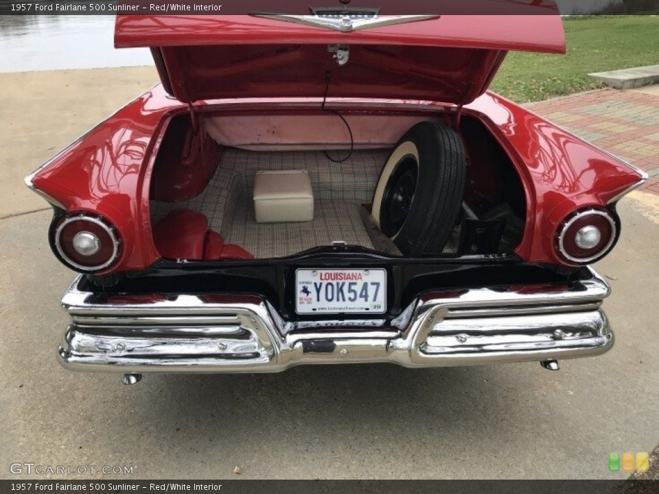 Red/White Interior Trunk for the 1957 Ford Fairlane 500 Sunliner #141885324