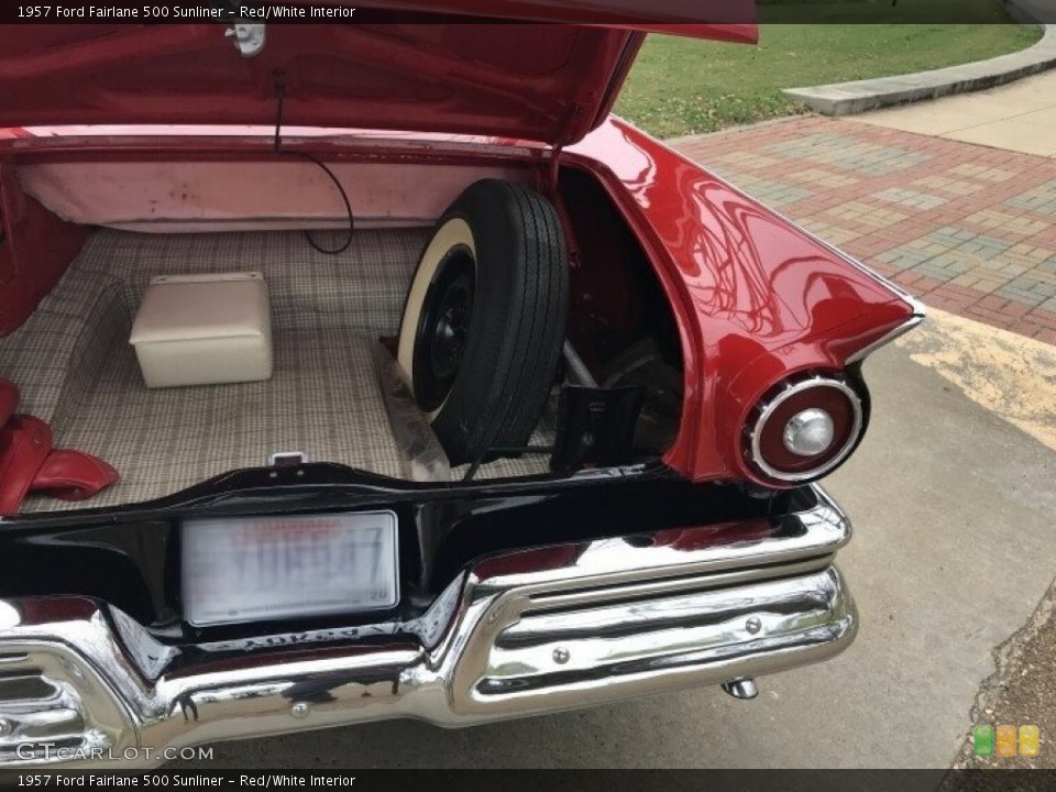 Red/White Interior Trunk for the 1957 Ford Fairlane 500 Sunliner #141885339