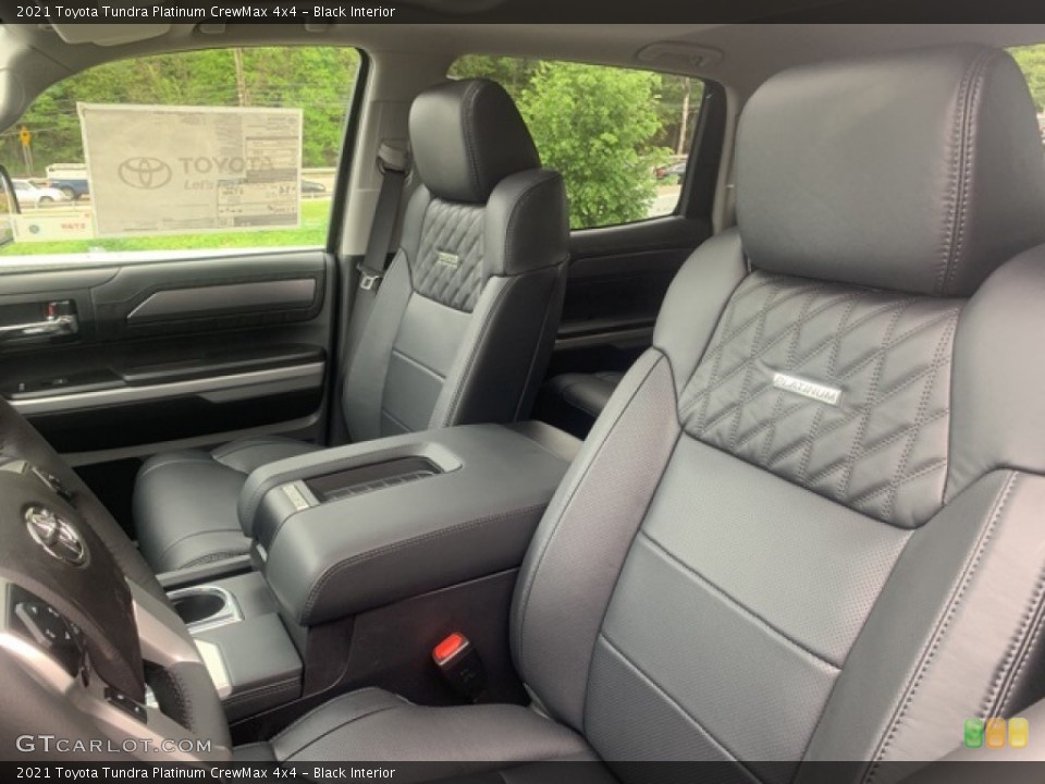 Black Interior Front Seat for the 2021 Toyota Tundra Platinum CrewMax 4x4 #141886620