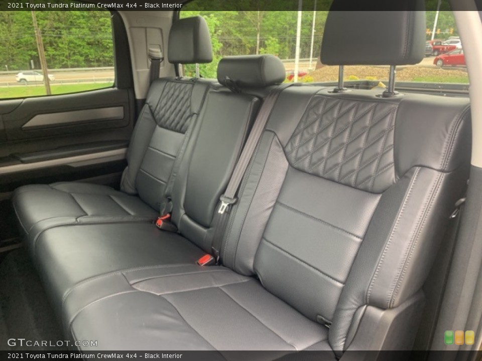 Black Interior Rear Seat for the 2021 Toyota Tundra Platinum CrewMax 4x4 #141886743