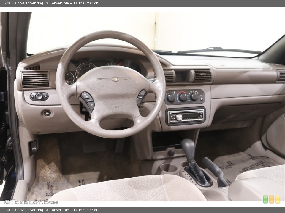 Taupe Interior Dashboard for the 2003 Chrysler Sebring LX Convertible #141890800