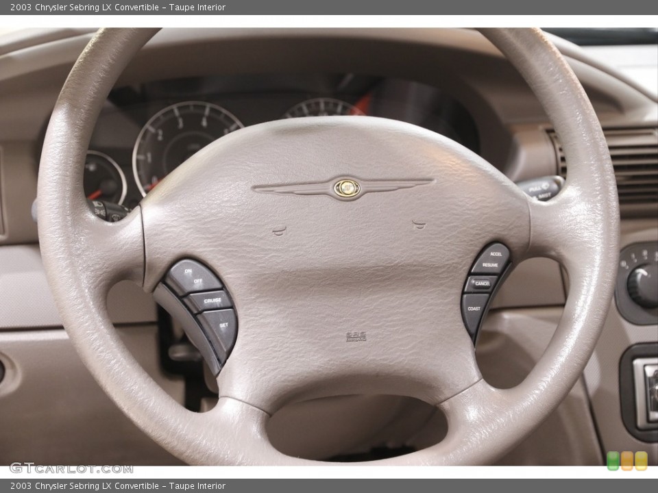 Taupe Interior Steering Wheel for the 2003 Chrysler Sebring LX Convertible #141890821