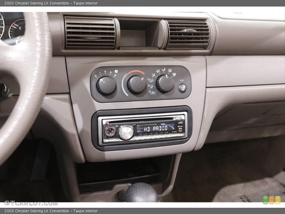 Taupe Interior Controls for the 2003 Chrysler Sebring LX Convertible #141890869