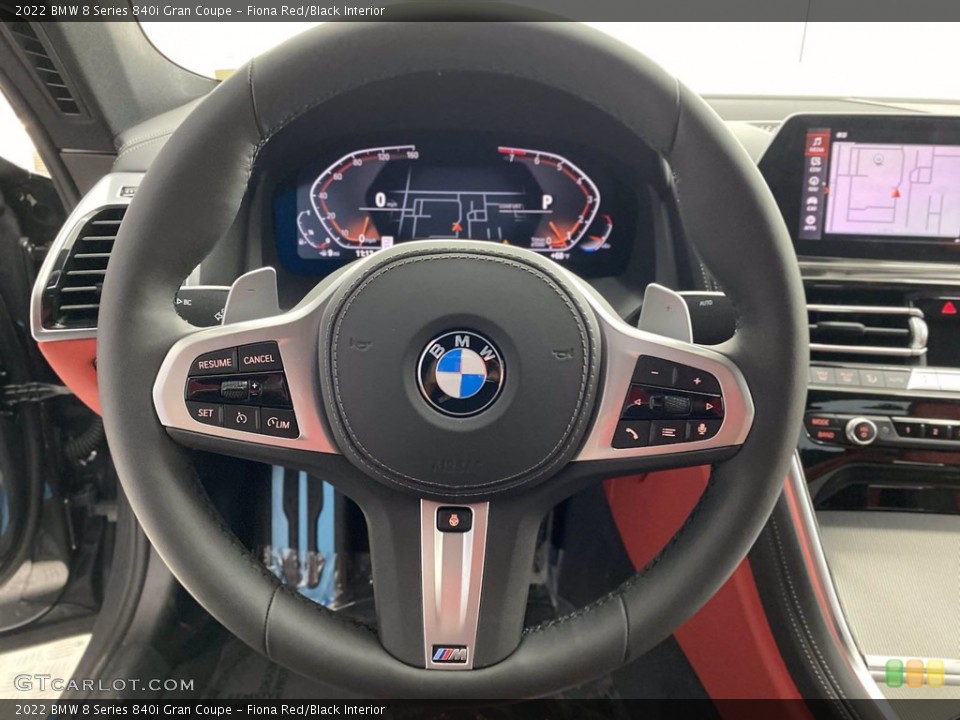 Fiona Red/Black Interior Steering Wheel for the 2022 BMW 8 Series 840i Gran Coupe #141890884