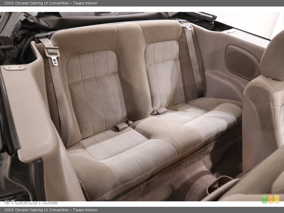 Taupe Interior Rear Seat for the 2003 Chrysler Sebring LX Convertible #141890962