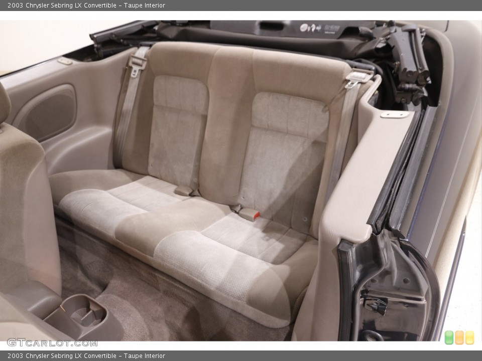 Taupe Interior Rear Seat for the 2003 Chrysler Sebring LX Convertible #141890986
