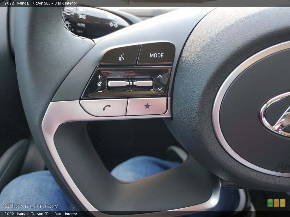 Black Interior Steering Wheel for the 2022 Hyundai Tucson SEL #141892525