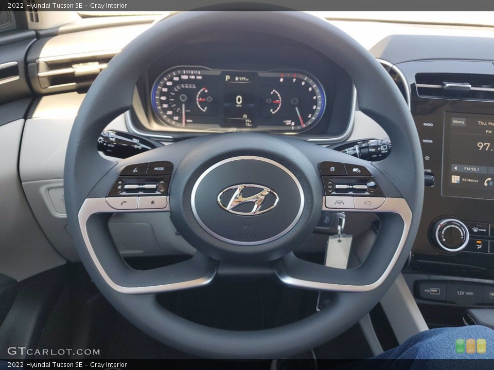 Gray Interior Steering Wheel for the 2022 Hyundai Tucson SE #141893209