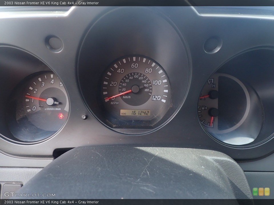 Gray Interior Gauges for the 2003 Nissan Frontier XE V6 King Cab 4x4 #141893530
