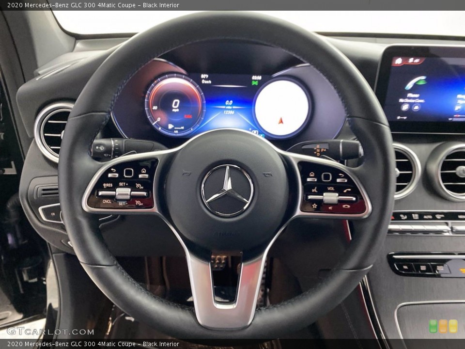 Black Interior Steering Wheel for the 2020 Mercedes-Benz GLC 300 4Matic Coupe #141901438