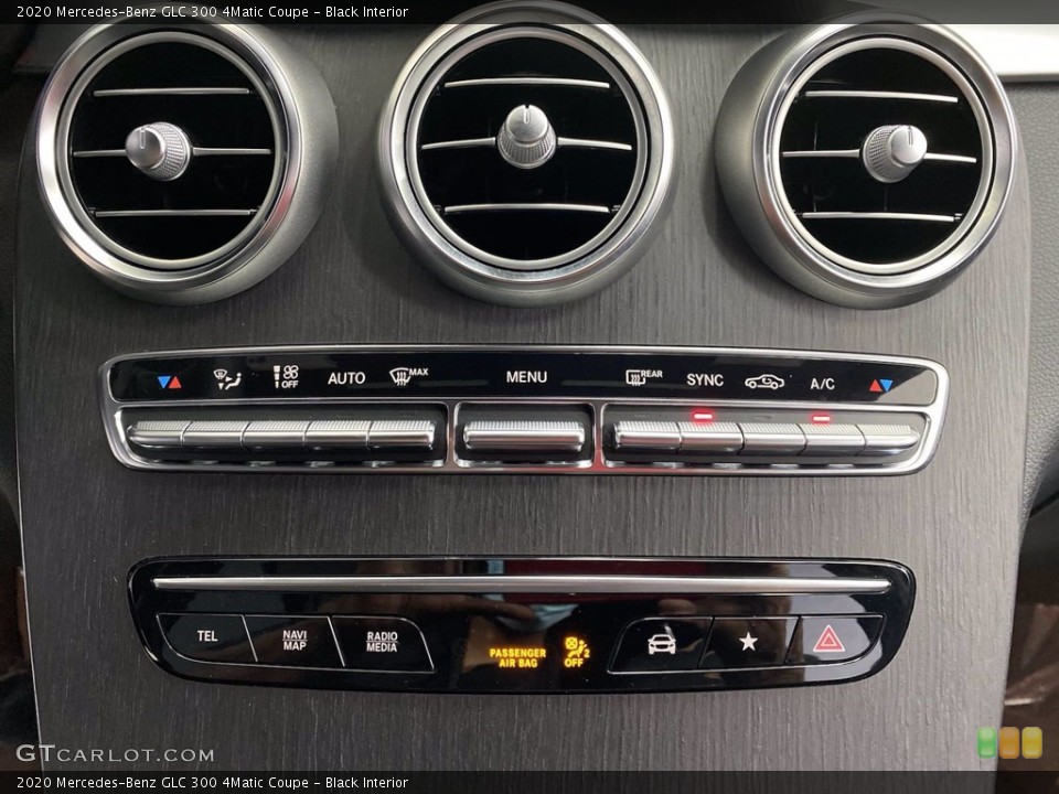 Black Interior Controls for the 2020 Mercedes-Benz GLC 300 4Matic Coupe #141901549