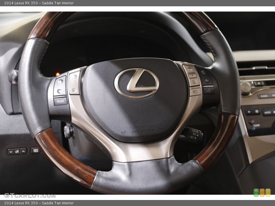 Saddle Tan Interior Steering Wheel for the 2014 Lexus RX 350 #141903588