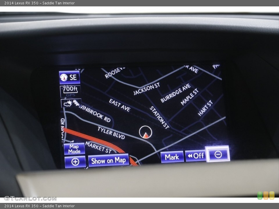 Saddle Tan Interior Navigation for the 2014 Lexus RX 350 #141903672