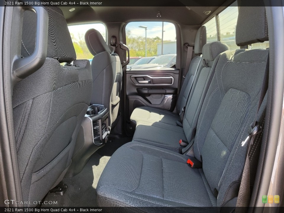Black Interior Rear Seat for the 2021 Ram 1500 Big Horn Quad Cab 4x4 #141905167