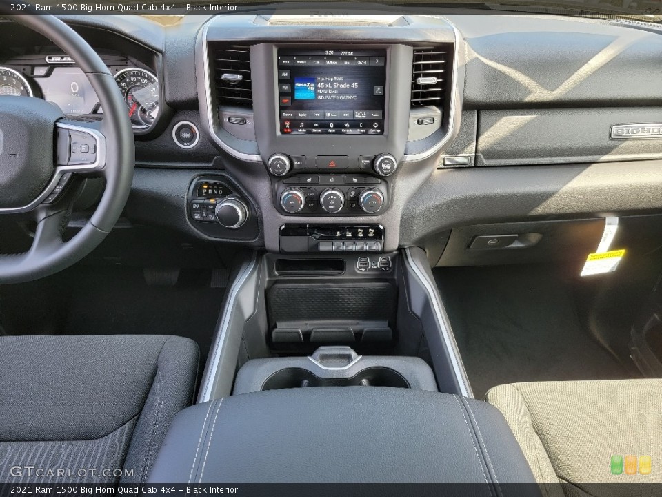 Black Interior Dashboard for the 2021 Ram 1500 Big Horn Quad Cab 4x4 #141905199
