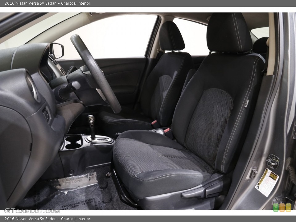 Charcoal Interior Front Seat for the 2016 Nissan Versa SV Sedan #141905262