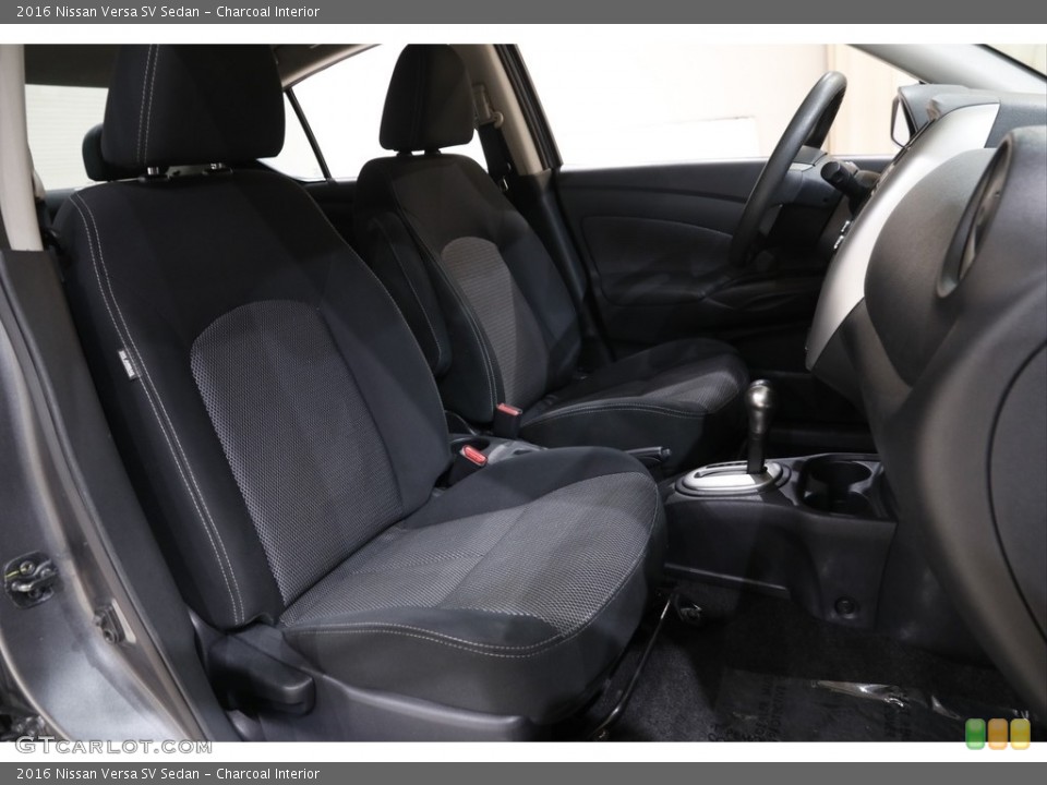 Charcoal Interior Front Seat for the 2016 Nissan Versa SV Sedan #141905418