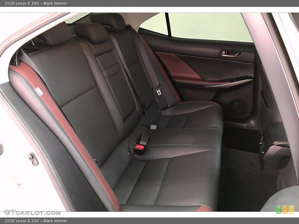 Black Interior Rear Seat for the 2018 Lexus IS 300 #141906699