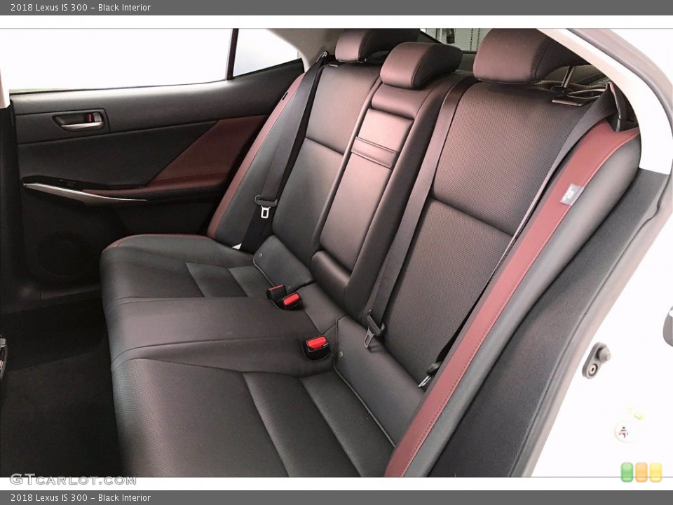 Black Interior Rear Seat for the 2018 Lexus IS 300 #141906723