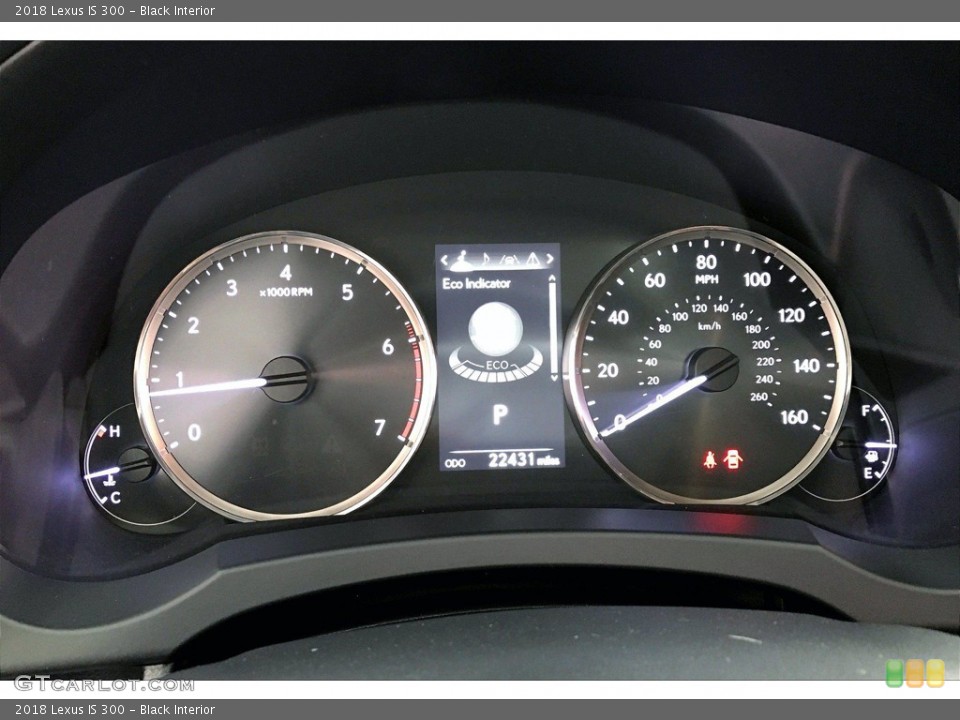 Black Interior Gauges for the 2018 Lexus IS 300 #141906797