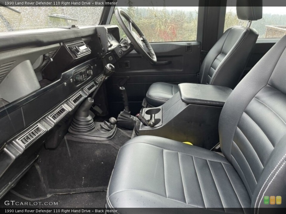Black Interior Photo for the 1990 Land Rover Defender 110 Right Hand Drive #141907170
