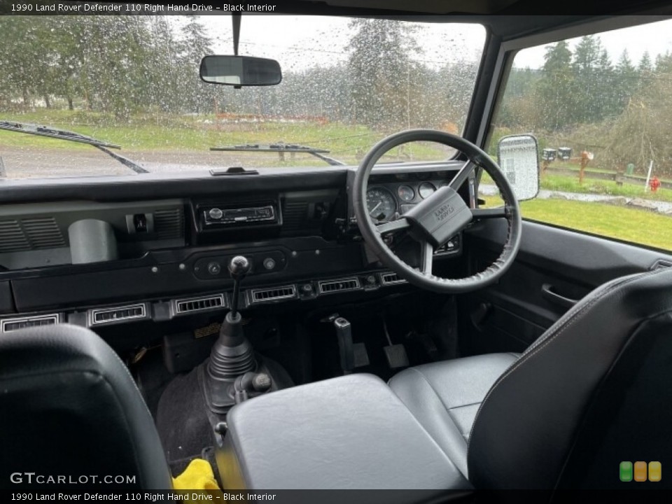 Black Interior Dashboard for the 1990 Land Rover Defender 110 Right Hand Drive #141907194