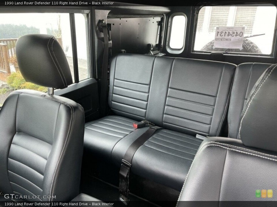 Black Interior Rear Seat for the 1990 Land Rover Defender 110 Right Hand Drive #141907212
