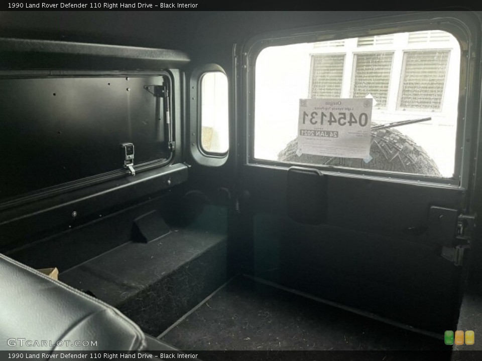 Black Interior Rear Seat for the 1990 Land Rover Defender 110 Right Hand Drive #141907230