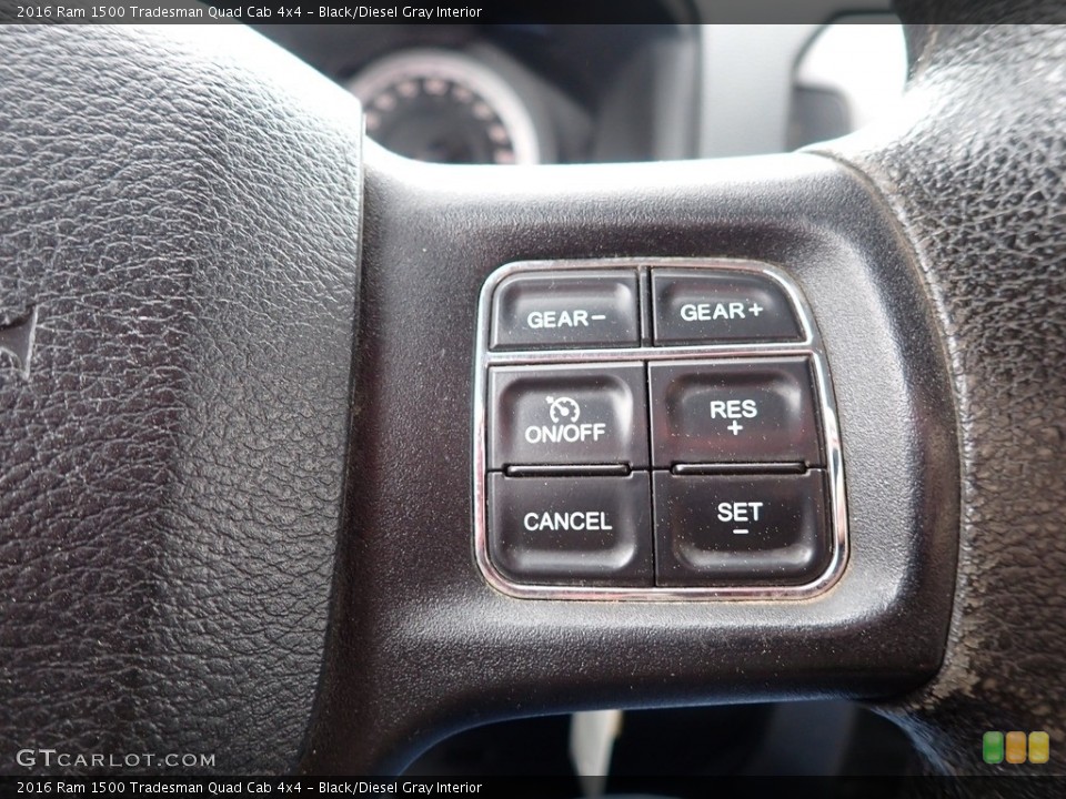 Black/Diesel Gray Interior Steering Wheel for the 2016 Ram 1500 Tradesman Quad Cab 4x4 #141907626
