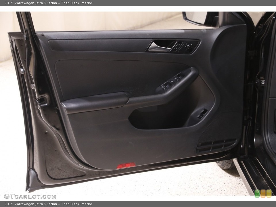 Titan Black Interior Door Panel for the 2015 Volkswagen Jetta S Sedan #141907890