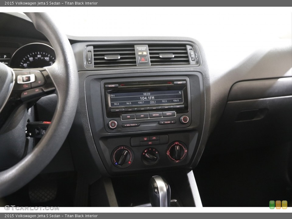 Titan Black Interior Controls for the 2015 Volkswagen Jetta S Sedan #141907983