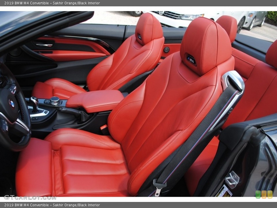 Sakhir Orange/Black 2019 BMW M4 Interiors