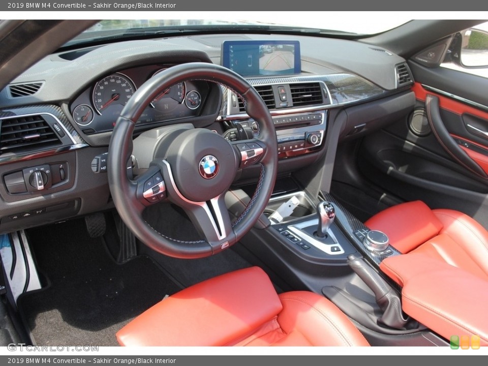 Sakhir Orange/Black Interior Photo for the 2019 BMW M4 Convertible #141908073