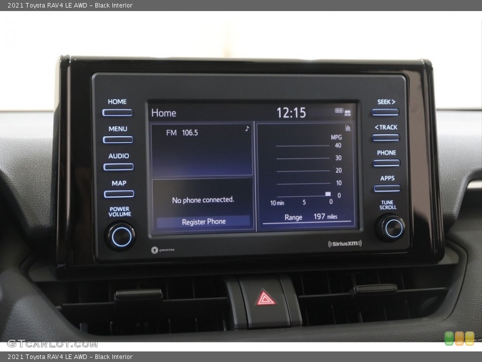 Black Interior Controls for the 2021 Toyota RAV4 LE AWD #141908430