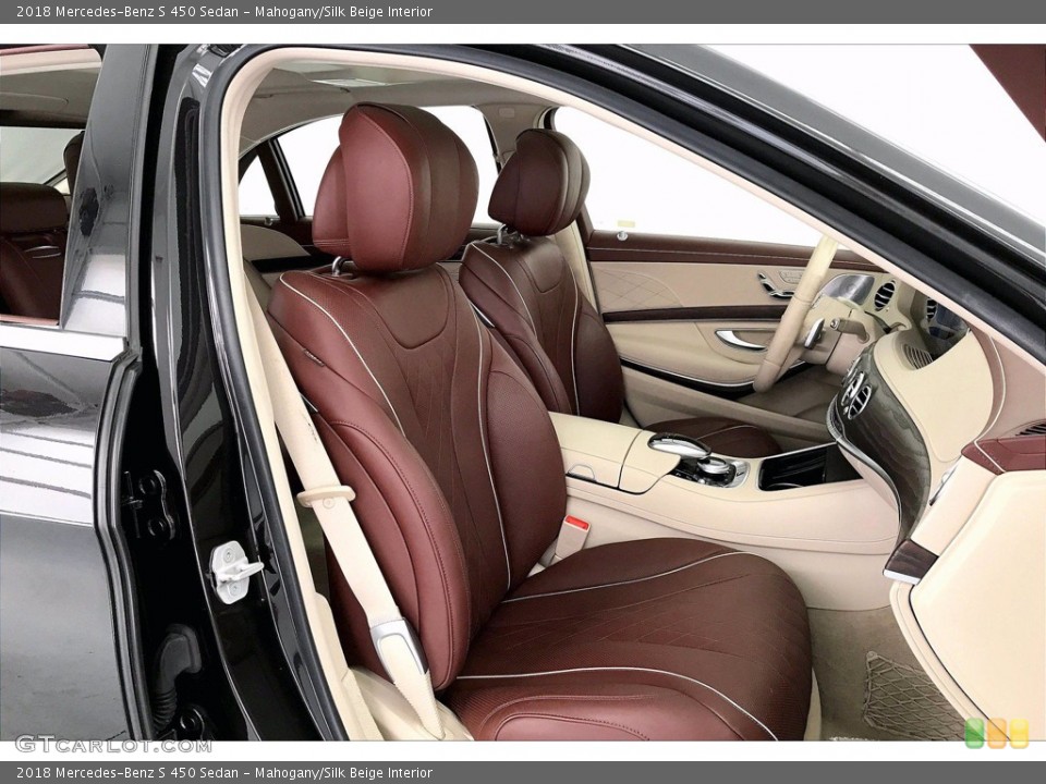 Mahogany/Silk Beige Interior Front Seat for the 2018 Mercedes-Benz S 450 Sedan #141909582