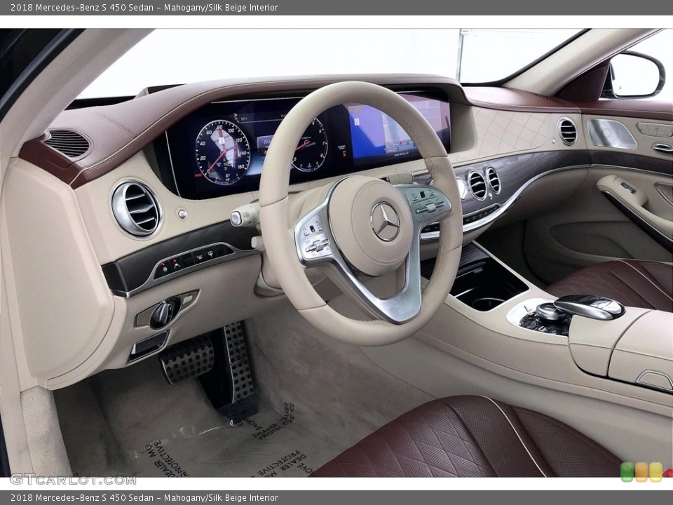 Mahogany/Silk Beige 2018 Mercedes-Benz S Interiors