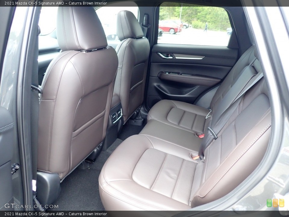 Caturra Brown Interior Rear Seat for the 2021 Mazda CX-5 Signature AWD #141922197