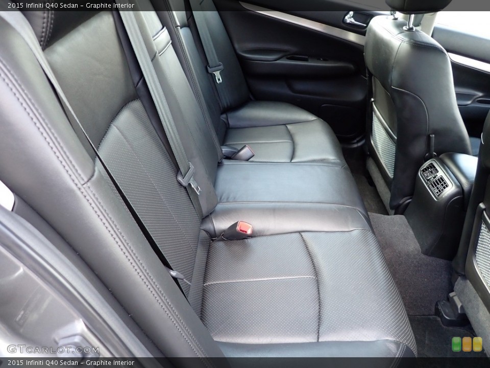 Graphite Interior Rear Seat for the 2015 Infiniti Q40 Sedan #141923196