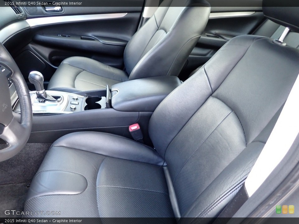 Graphite Interior Front Seat for the 2015 Infiniti Q40 Sedan #141923241