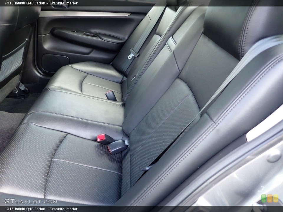 Graphite Interior Rear Seat for the 2015 Infiniti Q40 Sedan #141923265