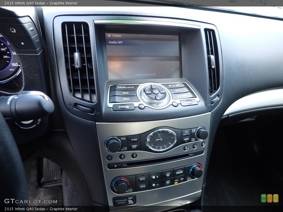Graphite Interior Controls for the 2015 Infiniti Q40 Sedan #141923406