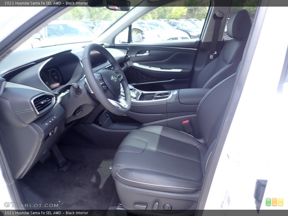 Black Interior Front Seat for the 2021 Hyundai Santa Fe SEL AWD #141925152