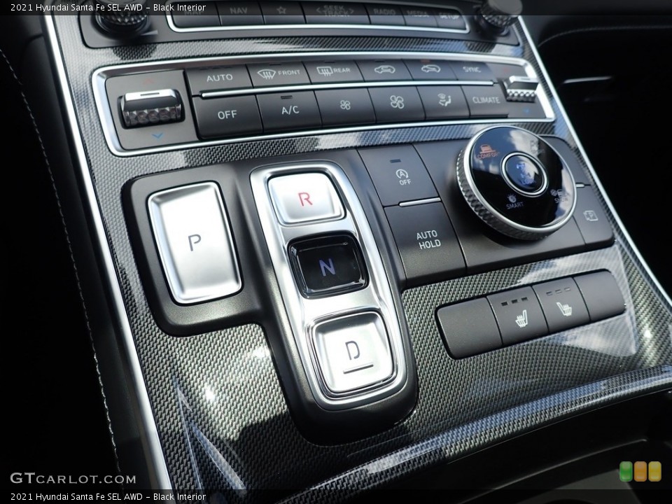 Black Interior Controls for the 2021 Hyundai Santa Fe SEL AWD #141925272