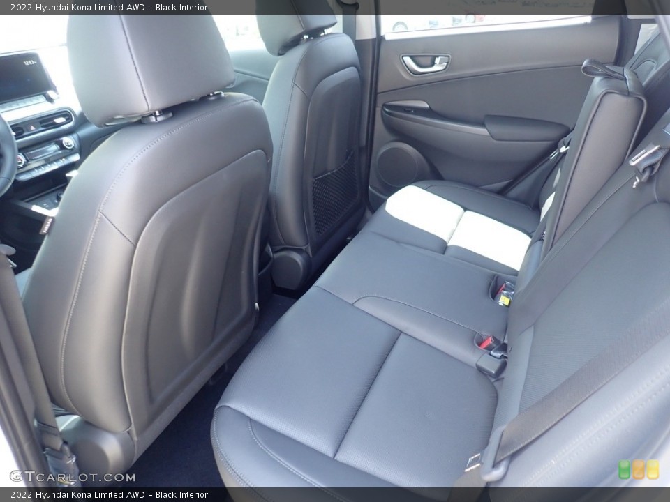 Black Interior Rear Seat for the 2022 Hyundai Kona Limited AWD #141925830
