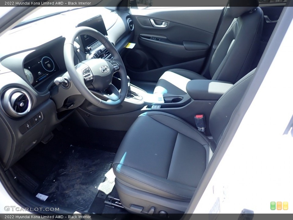 Black Interior Photo for the 2022 Hyundai Kona Limited AWD #141925851